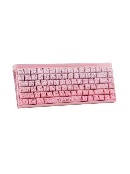 კლავიატურა: AULA HERO 84 RGB Wired Gaming Keyboard side-engraved keycaps Gradient Pink (Dragon King Magnetic Switch)