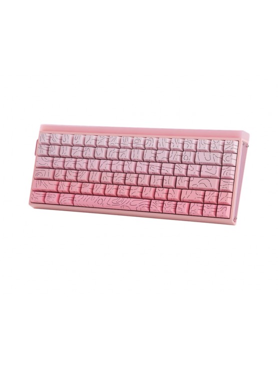 კლავიატურა: AULA HERO 84 RGB Wired Gaming Keyboard side-engraved keycaps Gradient Pink (Dragon King Magnetic Switch)