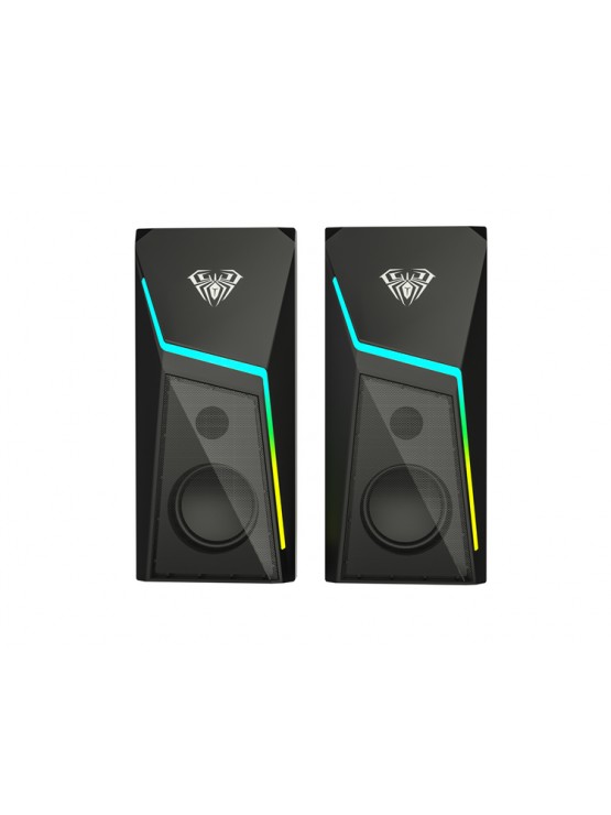 დინამიკი: AULA N-521 2.0 Wired RGB Gaming Speakers 6W Black
