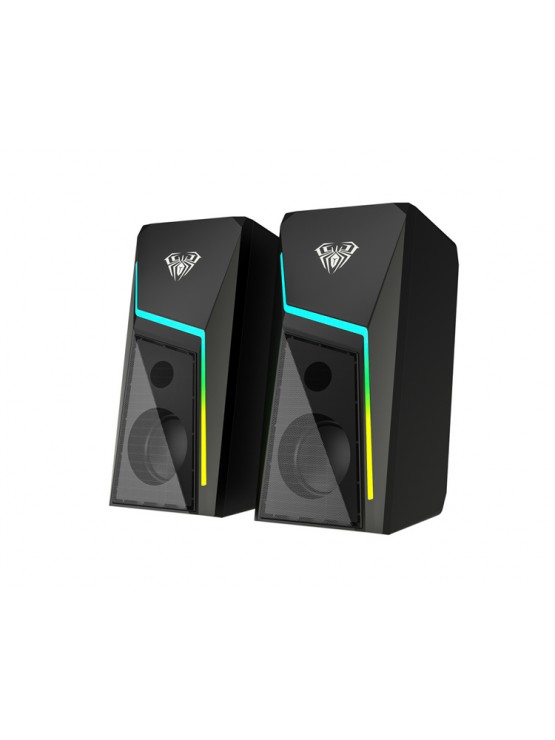 დინამიკი: AULA N-521 2.0 Wired RGB Gaming Speakers 6W Black