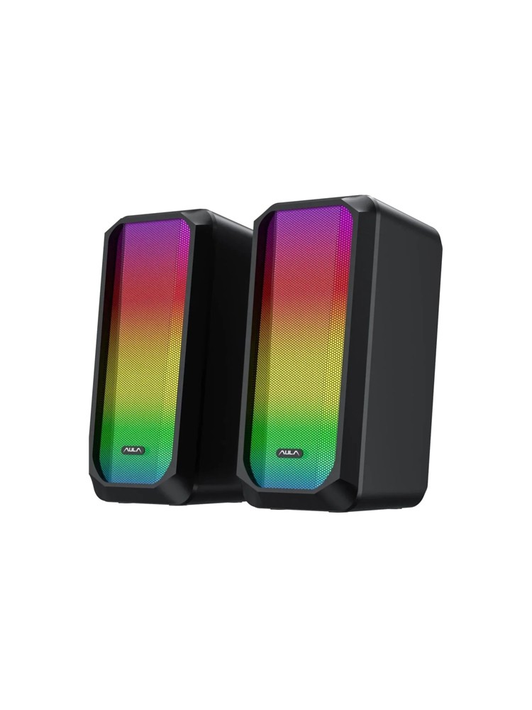დინამიკი: AULA N-600 RGB Gaming Desktop Speaker 6W Black