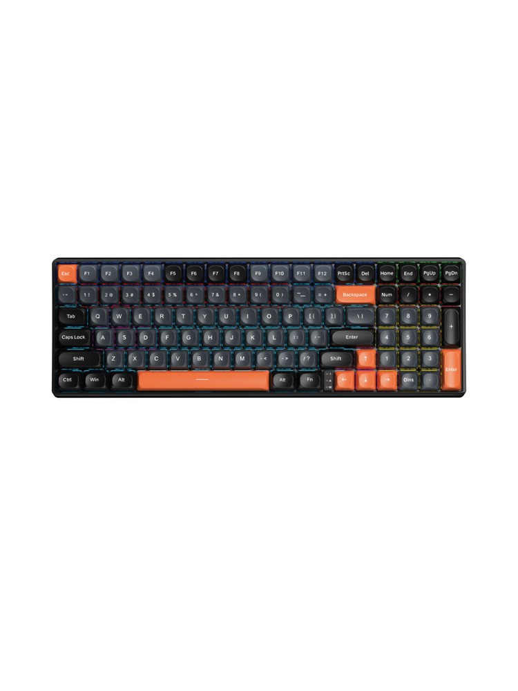 კლავიატურა: AULA S100 Rainbow LED Wired Gaming Keyboard Black (Blue/Brown switch)