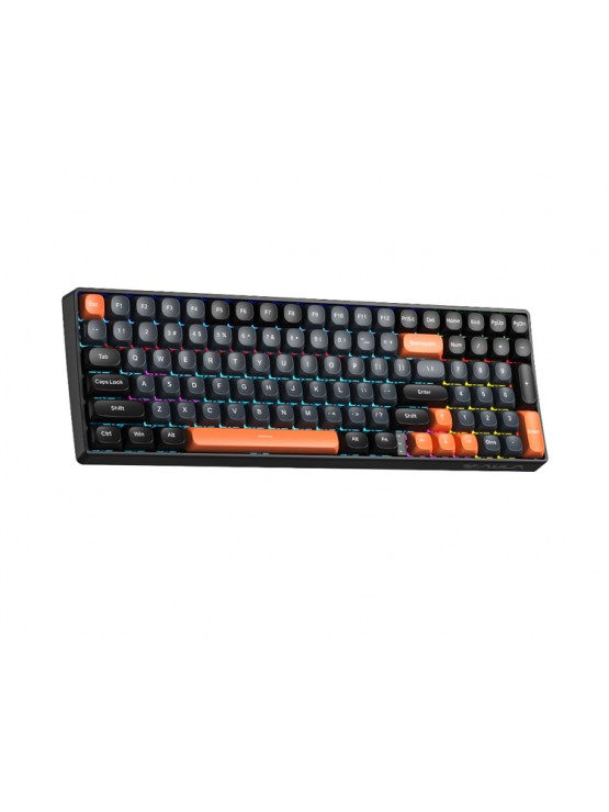 კლავიატურა: AULA S100 Rainbow LED Wired Gaming Keyboard Black (Blue/Brown switch)