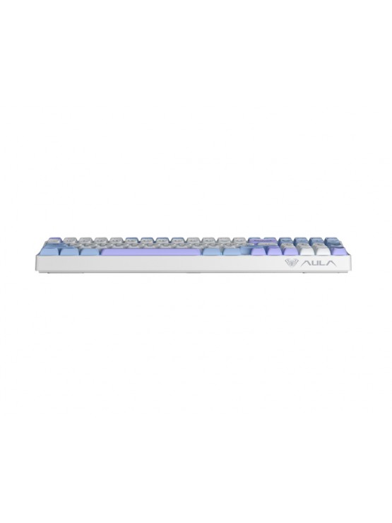 კლავიატურა: AULA S100Pro Rechargeable Wireless Mechanical Keyboard White/Blue/Dark Purple (Red Switch)