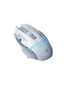 მაუსი: AULA S12 Pro Wired RGB Gaming Mouse White/Gray