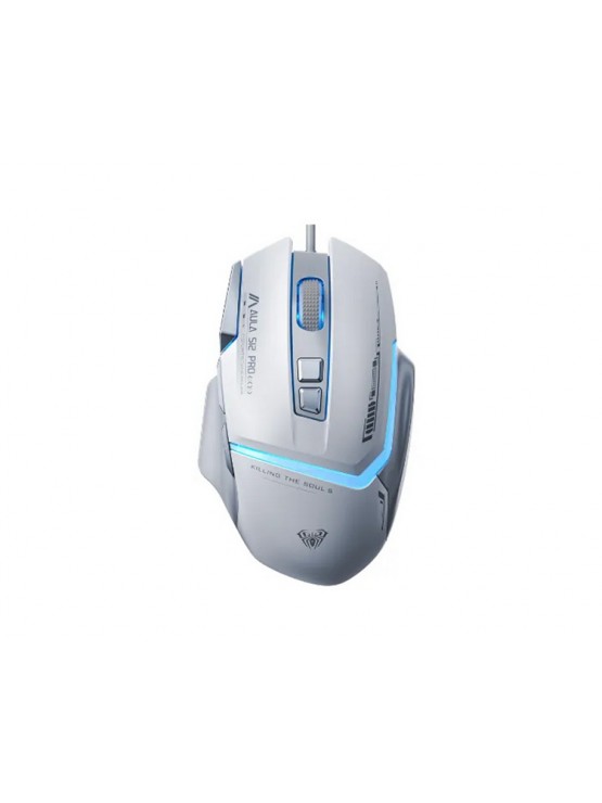 მაუსი: AULA S12 Pro Wired RGB Gaming Mouse White/Gray