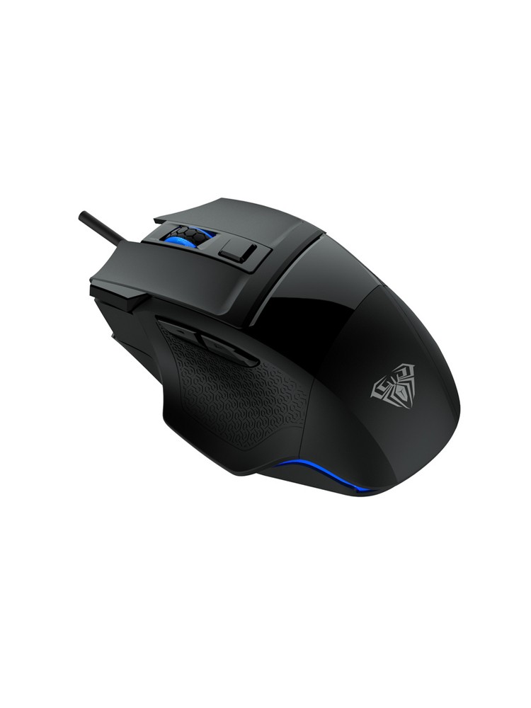 მაუსი: AULA S12 Rainbow Backlight Wired Gaming Optical Mouse Black