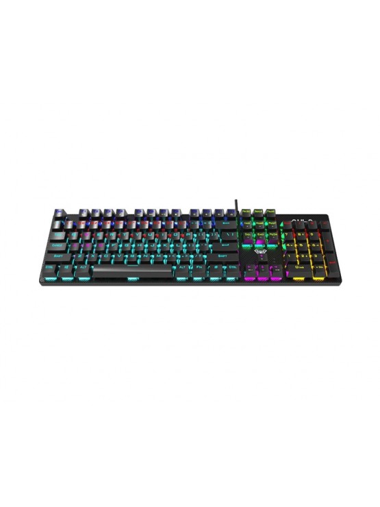 კლავიატურა: AULA S2022 RGB Wired Gaming Mechanical Keyboard Black (Blue Switch)
