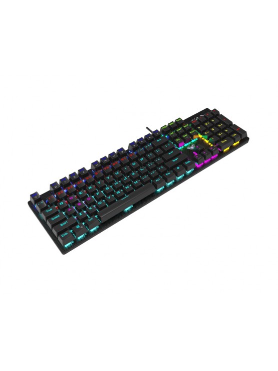 კლავიატურა: AULA S2022 RGB Wired Gaming Mechanical Keyboard Black (Blue Switch)