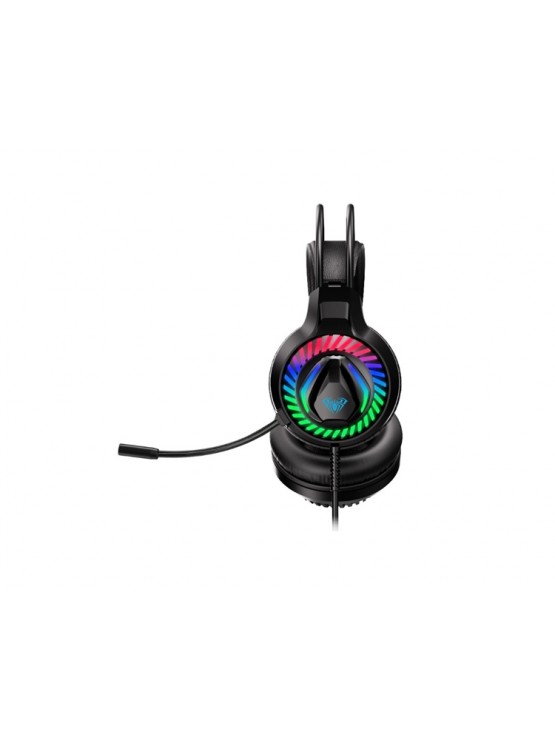 ყურსასმენი: AULA S605 RGB Wired Gaming Headset Black