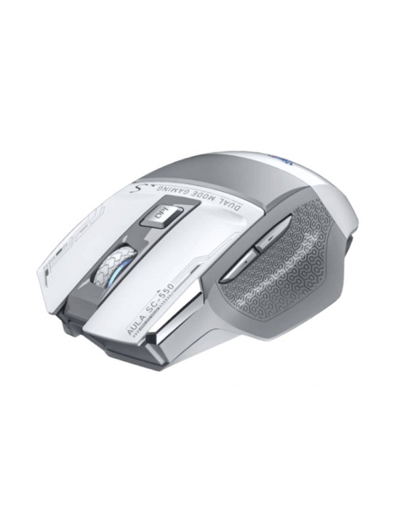 მაუსი: AULA SC550 E-sports Gaming Wireless Dual Mode Mouse Grey/White