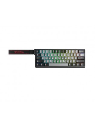 კლავიატურა: AULA WIN60 HE Pro Edition RGB Wired Gaming Keyboard Light Grey/Dark gray (Xingyi Magnetic Switch)