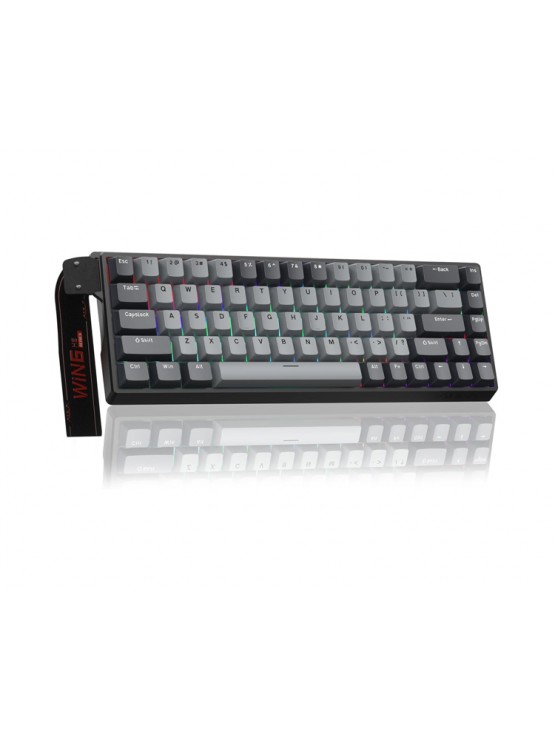 კლავიატურა: AULA WIN68 HE Pro RGB Wired Gaming Keyboard Light Grey/Dark grey (Meteor Magnetic Switch)
