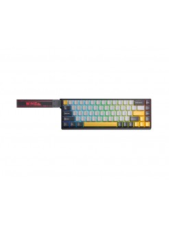 კლავიატურა: AULA WIN68 HE MAX RGB Wired Gaming Keyboard dark Grey/light grey/Yellow (Wing Chun Magnetic Switch)