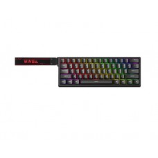 კლავიატურა: AULA WIN60 HE RGB Wired Gaming Keyboard Black (Graywood Magnetic Switch)