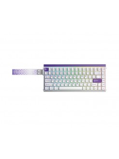 კლავიატურა: AULA HERO 84 RGB Wired Gaming Keyboard White/Purple (Black King Magnetic Switch)