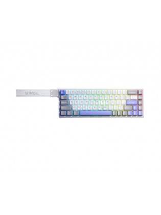 კლავიატურა: AULA WIN68 HE MAX RGB Wired Gaming Keyboard White/Gray/Blue (Wing Chun Magnetic Switch)
