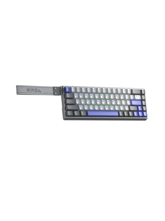 კლავიატურა: AULA WIN68 HE MAX RGB Wired Gaming Keyboard White/Gray/Blue (Wing Chun Magnetic Switch)