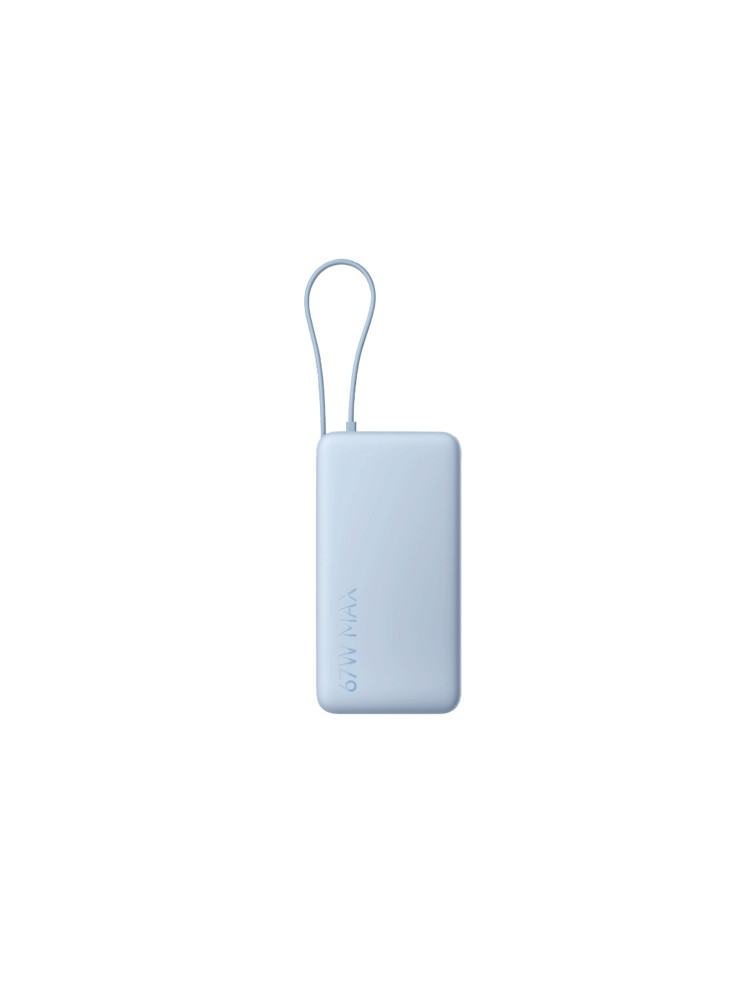 დამტენი: Xiaomi Power Bank 20.000mAh 67W (Integrated Cable) Ice Blue - BHR08O8GL