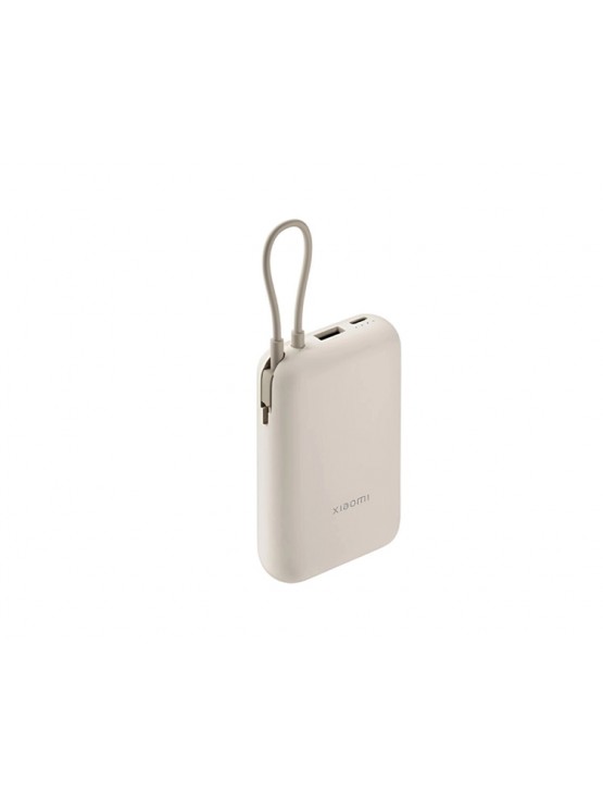 დამტენი: Xiaomi 10.000mAh Power Bank (Integrated Cable) Beige - BHR9072GL