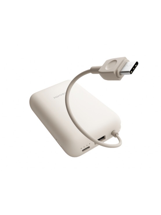 დამტენი: Xiaomi 10.000mAh Power Bank (Integrated Cable) Beige - BHR9072GL