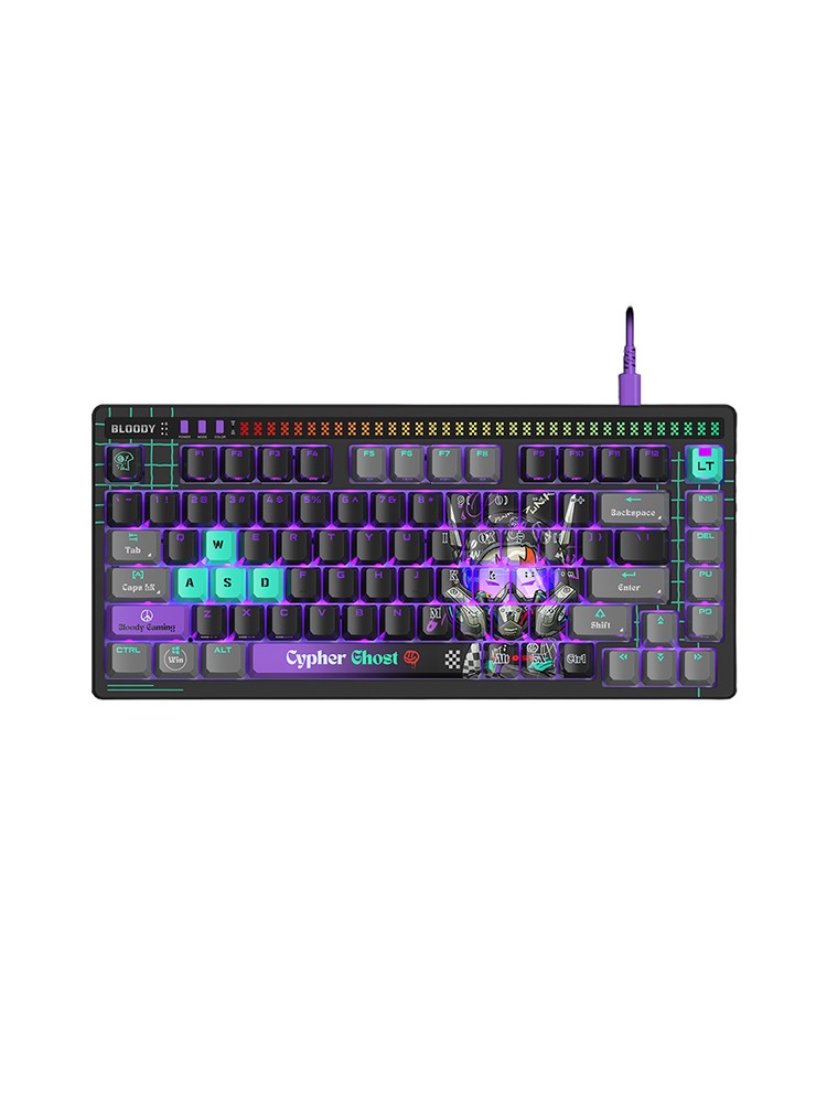 კლავიატურა: A4tech Bloody AT75 Alpha Optical Switch Keyboard Cypher Ghost