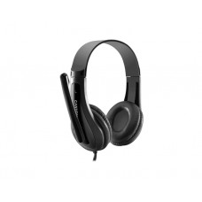 ყურსასმენი: Canyon HSC-1 Wired Headset With Mic Black - CNS-CHSC1B