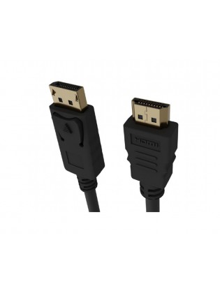 კაბელი: Gembird CC-DP-HDMI-3M 4K/60Hz DisplayPort to HDMI Cable 3m