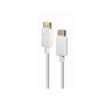 კაბელი: Gembird CC-DP2-6-W 4K/60Hz DisplayPort cable 1.8m White
