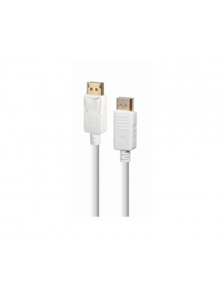 კაბელი: Gembird CC-DP2-6-W 4K/60Hz DisplayPort cable 1.8m White