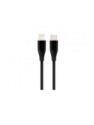 კაბელი: Gembird CC-USB2S-CM8PM-1.5M-bk Premium silicon USB Type-C to 8-pins charging & data cable 1.5m Black