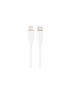 კაბელი: Gembird CC-USB2S-CM8PM-1.5M-w Premium silicon USB Type-C to 8-pins charging & data cable 1.5m White