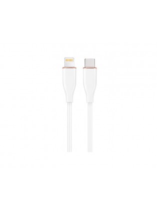 კაბელი: Gembird CC-USB2S-CM8PM-1.5M-w Premium silicon USB Type-C to 8-pins charging & data cable 1.5m White