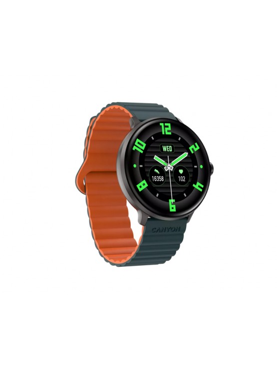 სმარტ საათი: Canyon Jacky SW-69 Smart Watch Green Orange - CNS-SW69BG