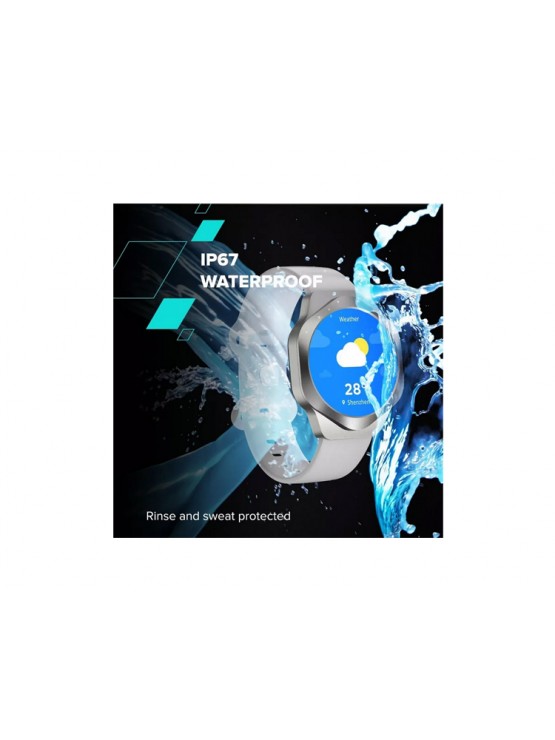 სმარტ საათი: Canyon Hexagon SW-88 BT-CALL Smart Watch Silver - CNS-SW88SS