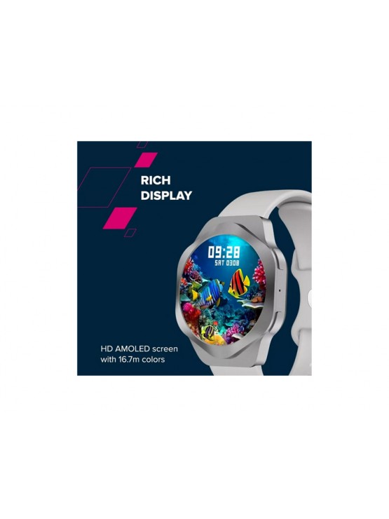 სმარტ საათი: Canyon Hexagon SW-88 BT-CALL Smart Watch Silver - CNS-SW88SS