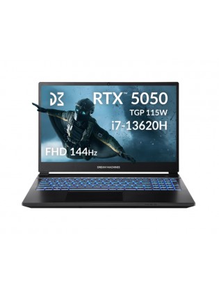 ნოუთბუქი: Dream Machines RG5050-15UA27 15.6" FHD 144Hz Intel i7-13620H 32GB 1TB SSD RTX5050 8GB