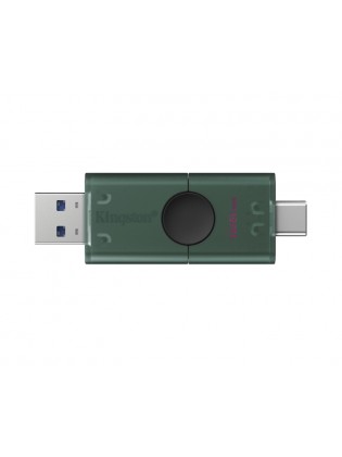 ფლეშ მეხსიერება: Kingston DataTraveler Duo 128GB USB-A/C Flash Drive Green - DTDEG2/128GB