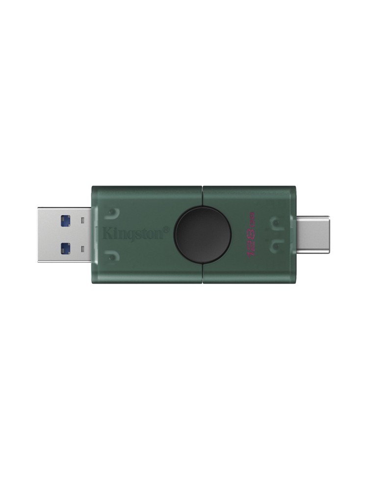 ფლეშ მეხსიერება: Kingston DataTraveler Duo 128GB USB-A/C Flash Drive Green - DTDEG2/128GB