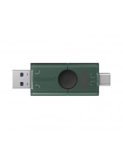 ფლეშ მეხსიერება: Kingston DataTraveler Duo 256GB USB-A/C 3.2 Flash Drive - DTDEG2/256GB