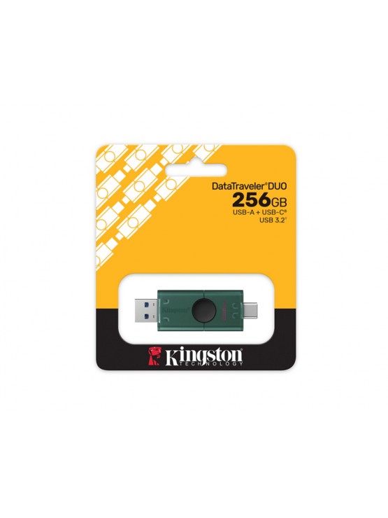 ფლეშ მეხსიერება: Kingston DataTraveler Duo 256GB USB-A/C 3.2 Flash Drive - DTDEG2/256GB