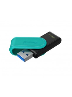 ფლეშ მეხსიერება: Kingston DataTraveler Exodia S 128GB USB 3.2 Black/Turquoise - DTXS/128GB