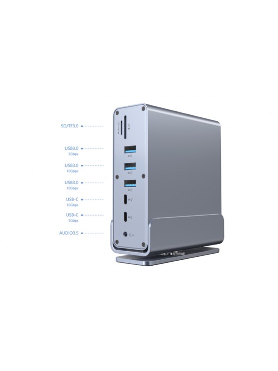 დოქ სადგური: Gembird A-CF-COMBO15-01 USB Type-C 15-in-1 multi-port Adapter