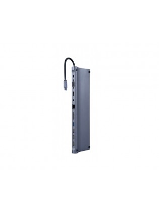 ადაპტერი: Gembird A-CM-COMBO11-01 USB Type-C 11-in-1 multi-port Adapter