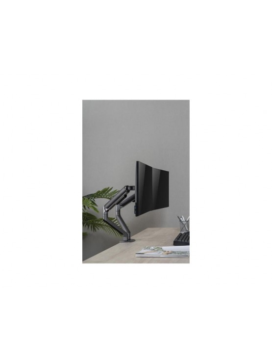 მონიტორის საკიდი: Gembird MA-DA2-05 Desk mounted adjustable double Monitor Arm 17"-32" Space Grey