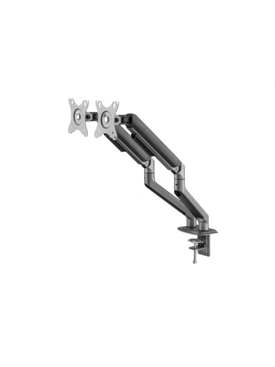 მონიტორის საკიდი: Gembird MA-DA2-05 Desk mounted adjustable double Monitor Arm 17"-32" Space Grey