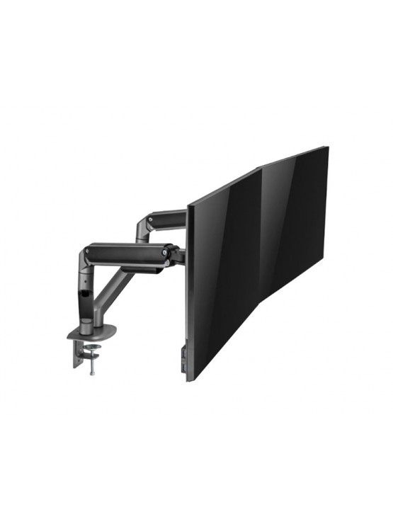 მონიტორის საკიდი: Gembird MA-DA2-05 Desk mounted adjustable double Monitor Arm 17"-32" Space Grey