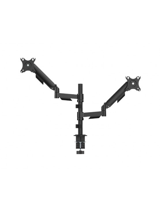 მონიტორის საკიდი: Gembird MA-DA2P-02 Adjustable desk 2-display Mounting Arm 17"-32" Black