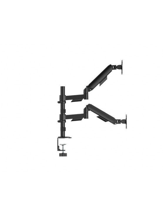 მონიტორის საკიდი: Gembird MA-DA2P-02 Adjustable desk 2-display Mounting Arm 17"-32" Black