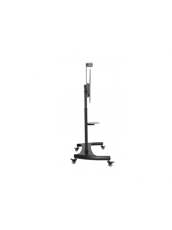 ტელევიზორის სადგამი: Gembird TVS-100T-02 Height adjustable TV floor stand with caster wheels 60" - 100"